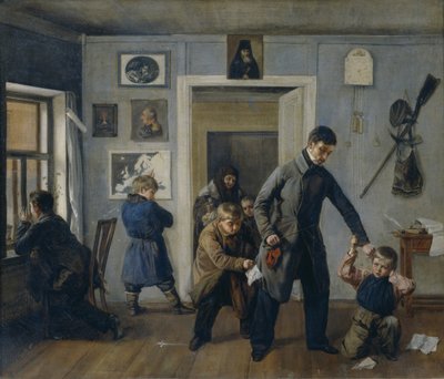 I skolan, 1854 av Andrei Andreyevich Popov