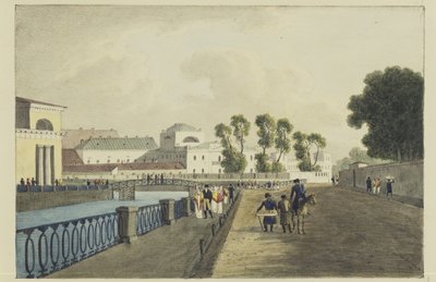 Apraksin-huset vid Fontanka-floden, 1821-1822 av Andrei Yefimovich Martynov