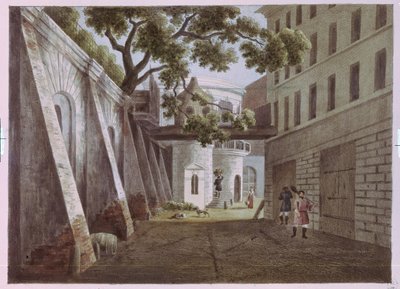 Court of the Pavel Gagarins House av Andrei Yefimovich Martynov