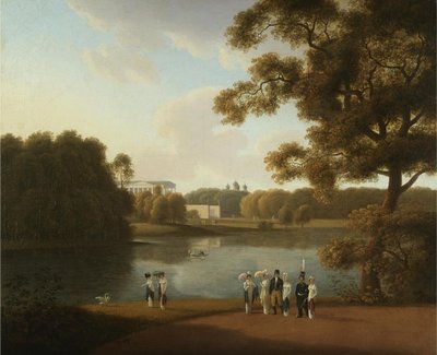 Utsikt över Cameron Gallery i Tsarskoye Selo, 1815 av Andrei Yefimovich Martynov