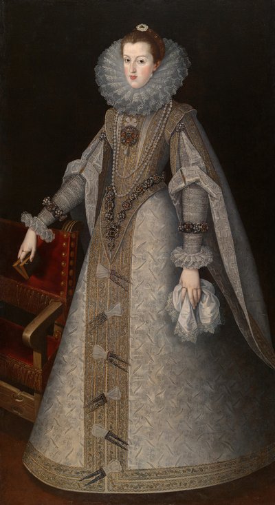 Drottning Margareta av Spanien, ca. 1610. av Andres Lopez Polanco