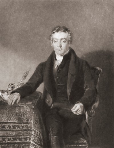 Thomas Chalmers. Porträtt. (skriva ut) av Andrew (after) Geddes