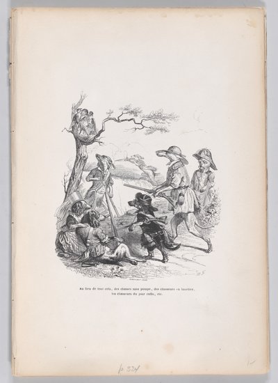 Istället för allt detta... från scener ur djurens privata och offentliga liv, ca..., ca. 1837-47. av Andrew Best Leloir