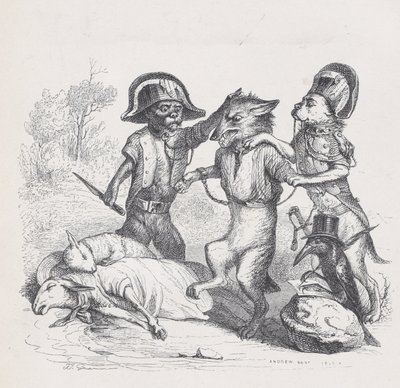 Författaren till denna attack är en känslig liten varg från Scenes from the Private an..., ca. 1837-47. av Andrew Best Leloir