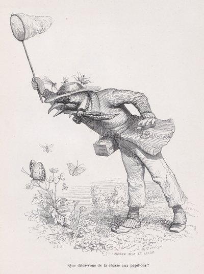 Vad säger du om fjärilsjakten från Scener från det privata och offentliga L..., ca. 1837-47. av Andrew Best Leloir