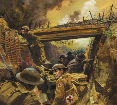 The Trenches (gouache på papper) av Andrew Howat