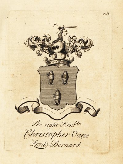 Vapensköld av den högra ärade Christopher Vane, Lord Bernard av Andrew Johnston