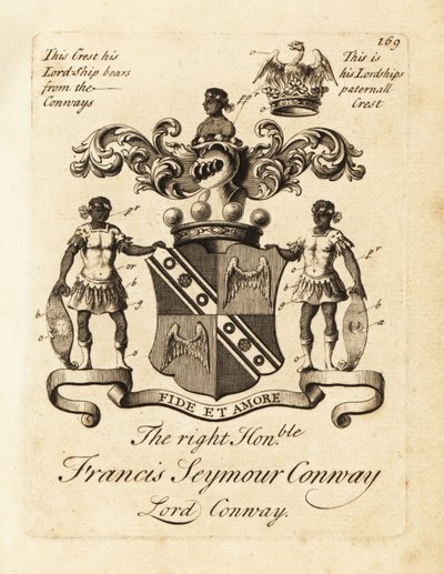 Vapensköld av högern Francis Seymour Conway, Lord Conway av Andrew Johnston