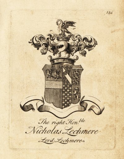 Vapensköld av den högra ärade Nicholas Lechmere, Lord Lechmere av Andrew Johnston