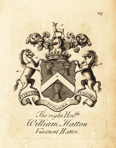 Högern William Hattons vapensköld av Andrew Johnston