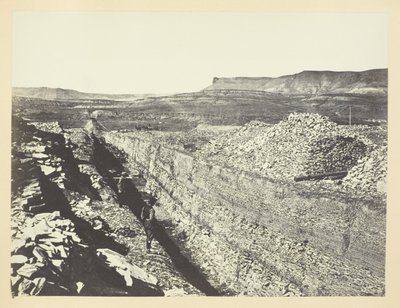 Burning Rock Cut, Green River Valley av Andrew Joseph Russell