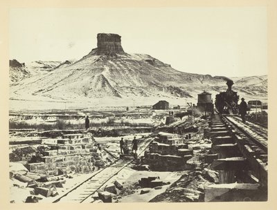Citadel Rock, Green River Valley av Andrew Joseph Russell
