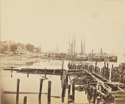 City Point, Virginia, ca 1861-1865 (albumintryck) av Andrew Joseph Russell