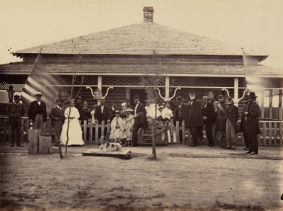 Plansch 11. General Grant och sällskap vid Fort Sanders,1869 (foto) av Andrew Joseph Russell