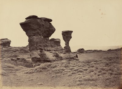 Plåt 12. Dial Rock, Red Buttes,1869 (foto) av Andrew Joseph Russell