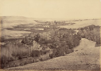 Plåt 18. Dalen vid Little Laramie River,1869 (foto) av Andrew Joseph Russell