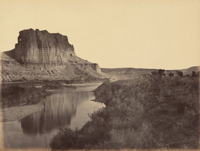 Plåt 24. Castle Rock, Green River Valley,1869 (foto) av Andrew Joseph Russell