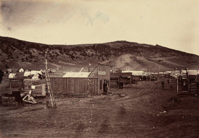 Plåt 29. Bear River City, nära kolgruvorna,1869 (foto) av Andrew Joseph Russell