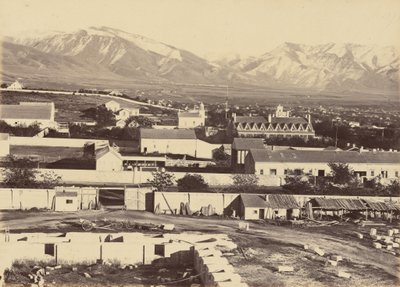 Plåt 45. Salt Lake City, från toppen av tabernaklet,1869 (foto) av Andrew Joseph Russell