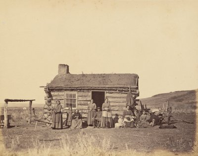 Plåt 48. Mormonfamilj, Great Salt Lake Valley,1869 (foto) av Andrew Joseph Russell