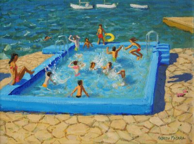 Blå pool, Vrsar, Kroatien, 2017, av Andrew Macara