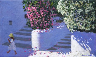 Bougainvillea, Anandas, Milos, Grekiska öarna, 2017, av Andrew Macara