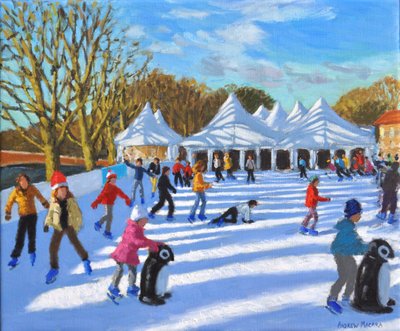 Ljus morgon,Hampton Court Palace Ice Rink, London, 2018, av Andrew Macara