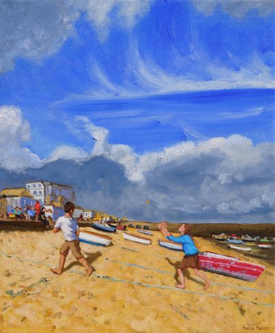 Att fånga bollen, St Ives, 2016, av Andrew Macara