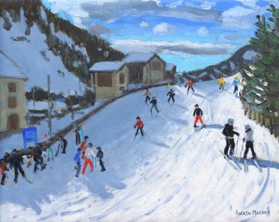 Skidor ner till Selva Val Gardena, 2016, av Andrew Macara