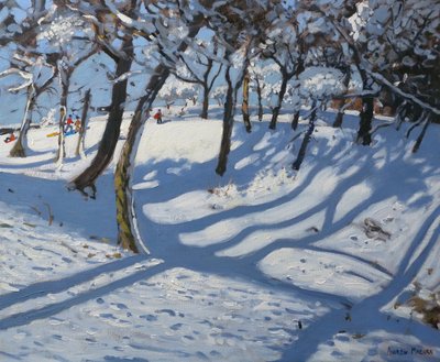 Winter, Ladmanlow, 2010 (olja på duk) av Andrew Macara