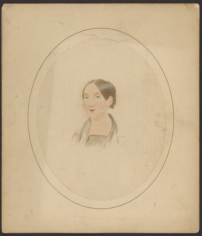 Porträtt av Lavinia E. Walken (fru A.J. Hill) av Andrew W. Jordan