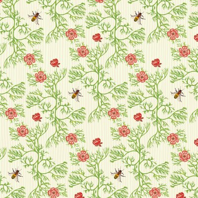 Honey Bee Floral, 2017 (bläckvattenfärg, digital) av Andrew Watson