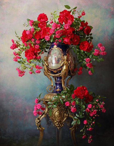 Eleganta, utsmyckade rosor av Andrey Morozov