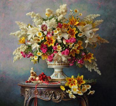 Ett praktfullt blomsterarrangemang av Andrey Morozov