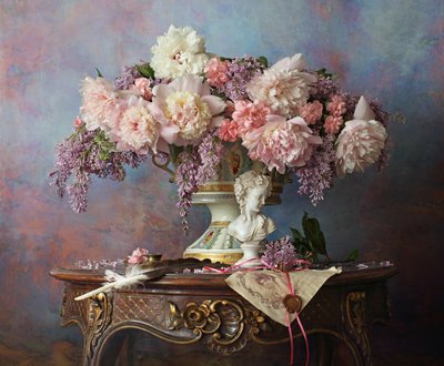 Romantiskt blomsterstilleben av Andrey Morozov
