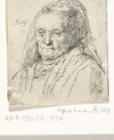 Porträttbyst av Rembrandts mamma av Andries Both