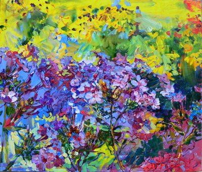 Färgglad blomsterträdgård av Andrii Kutsachenko