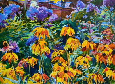 Färgglada trädgårdsblommor av Andrii Kutsachenko