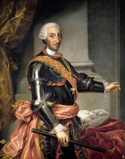 Porträtt av Carlos III av Andrés de la Calleja
