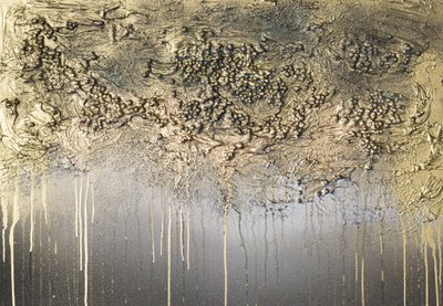 Guldtexturerat flöde av Anete Purina-Purite