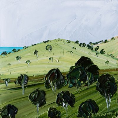 Green Hills med havsutsikt av Angela Hawkey