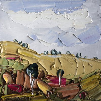 Impasto – landsbygdslandskap av Angela Hawkey