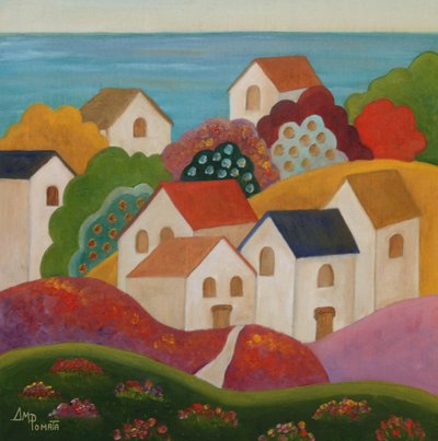 En idyllisk by vid Medelhavet av Angeles M. Pomata