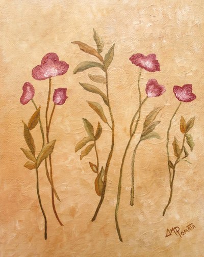 Rosa rustika blommor av Angeles M. Pomata
