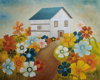 Det fantasifulla blomsterhuset av Angeles M. Pomata