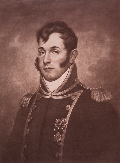 Oliver Hazard Perry (litho) av Thomas Kelly