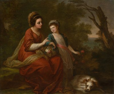 Mrs. Hugh Morgan och hennes dotter, ca. 1771. av Angelica Kauffman
