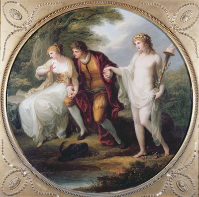 Abelard presenterar Hymen för Heloise av Angelica Kauffmann