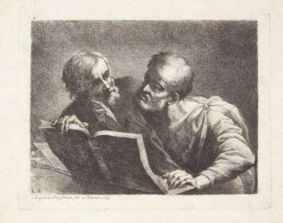 De två gamla eleverna av Angelica Kauffmann