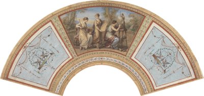 Design för en fläkt av Angelica Kauffmann